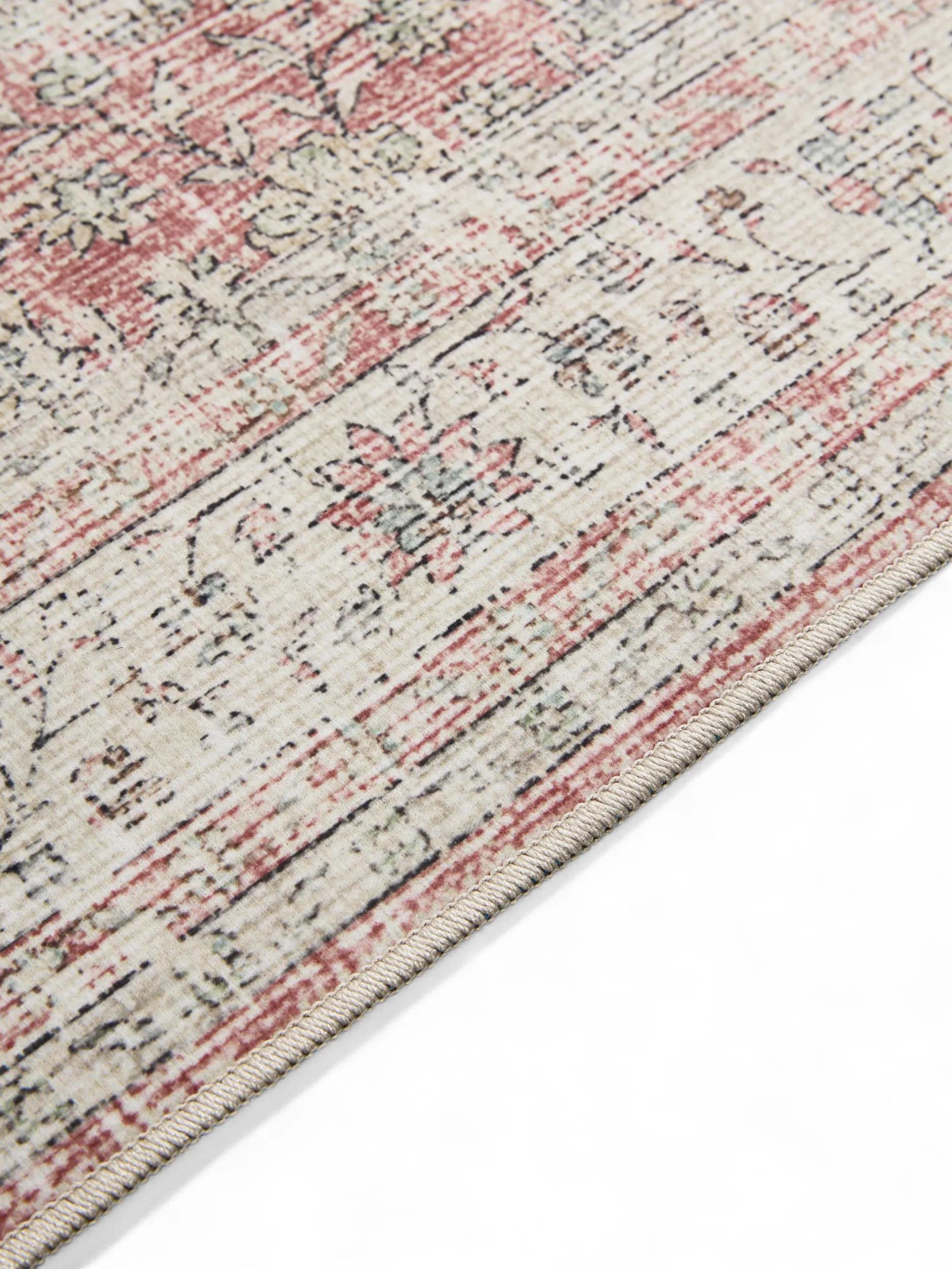 Washable Rug George Beige/Rose