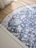 Alfombra lavable George azul