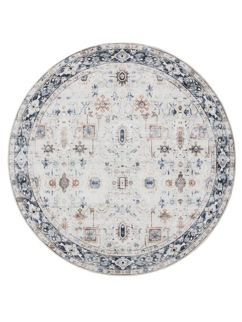 Washable Rug George Cream/Grey