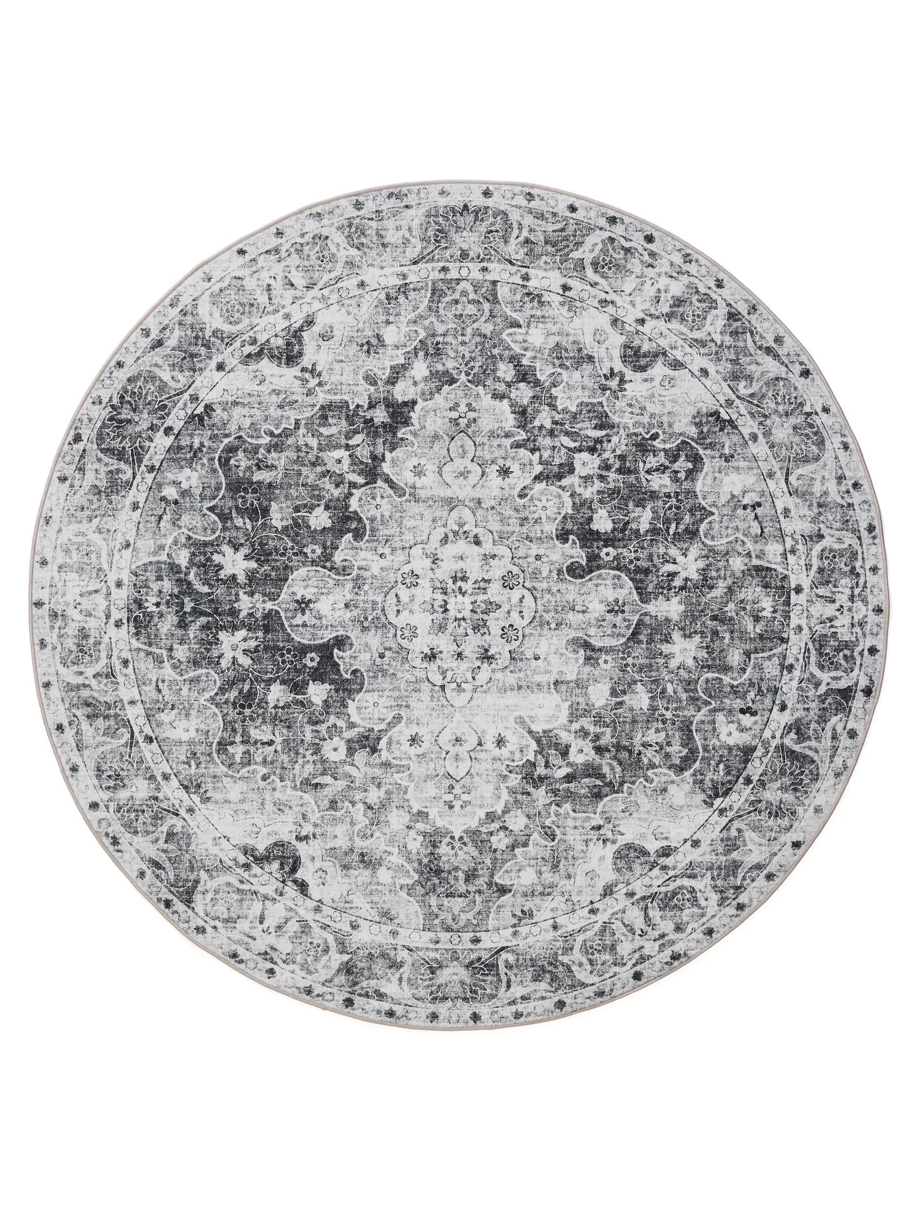 Washable Rug George Charcoal