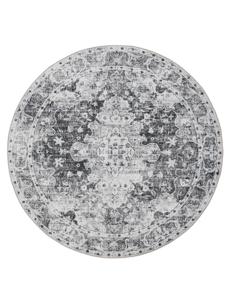 Washable Rug George Charcoal