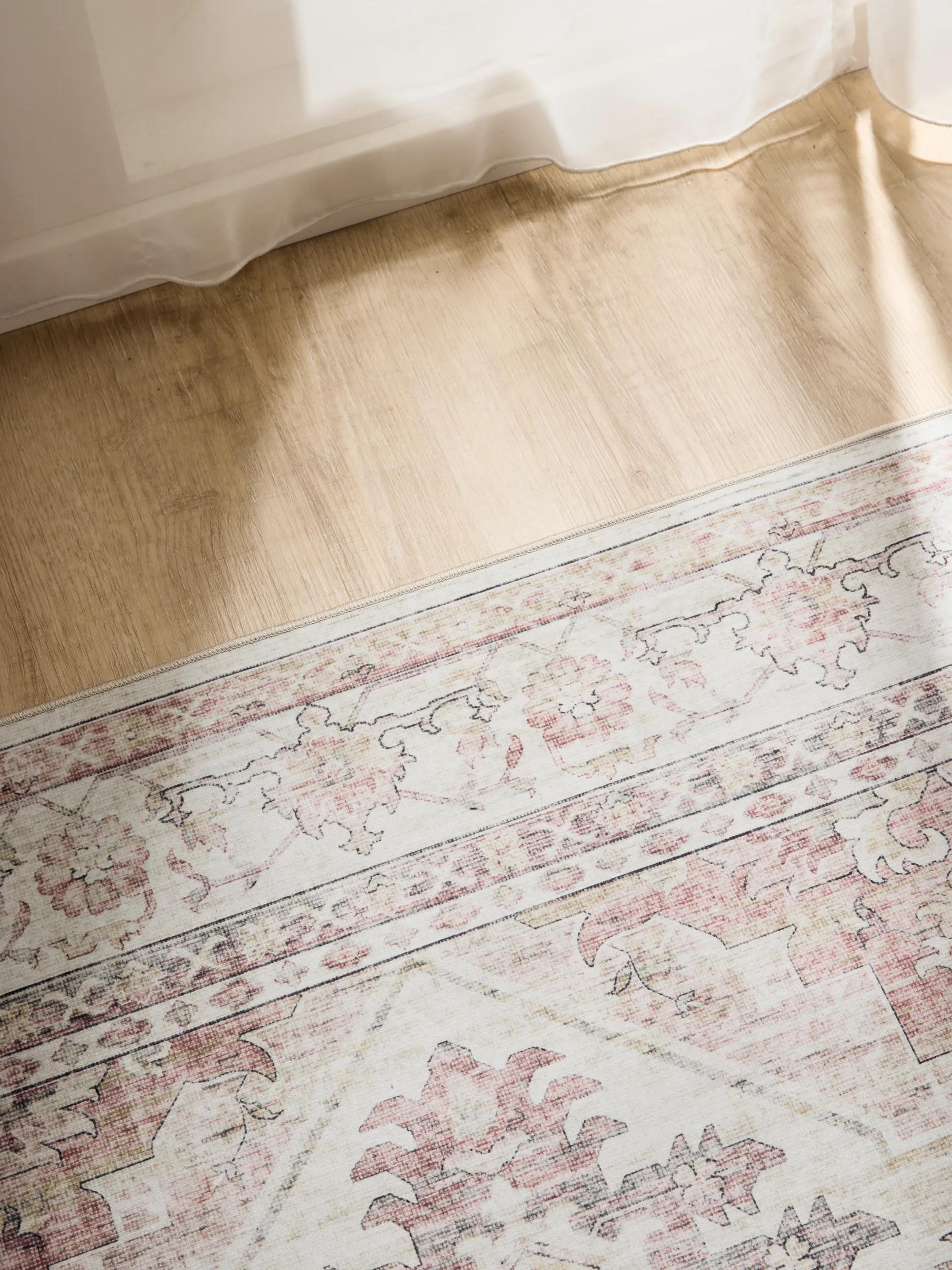 Washable Rug George Rose/Beige