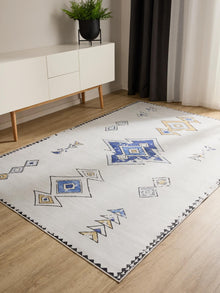 Alfombra lavable George beige/multicolor