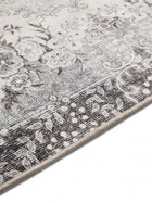 Washable Rug George Black/Grey