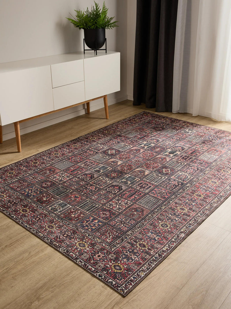 Washable Rug George Multicolour/Red