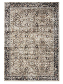 Washable Rug George Charcoal/Taupe