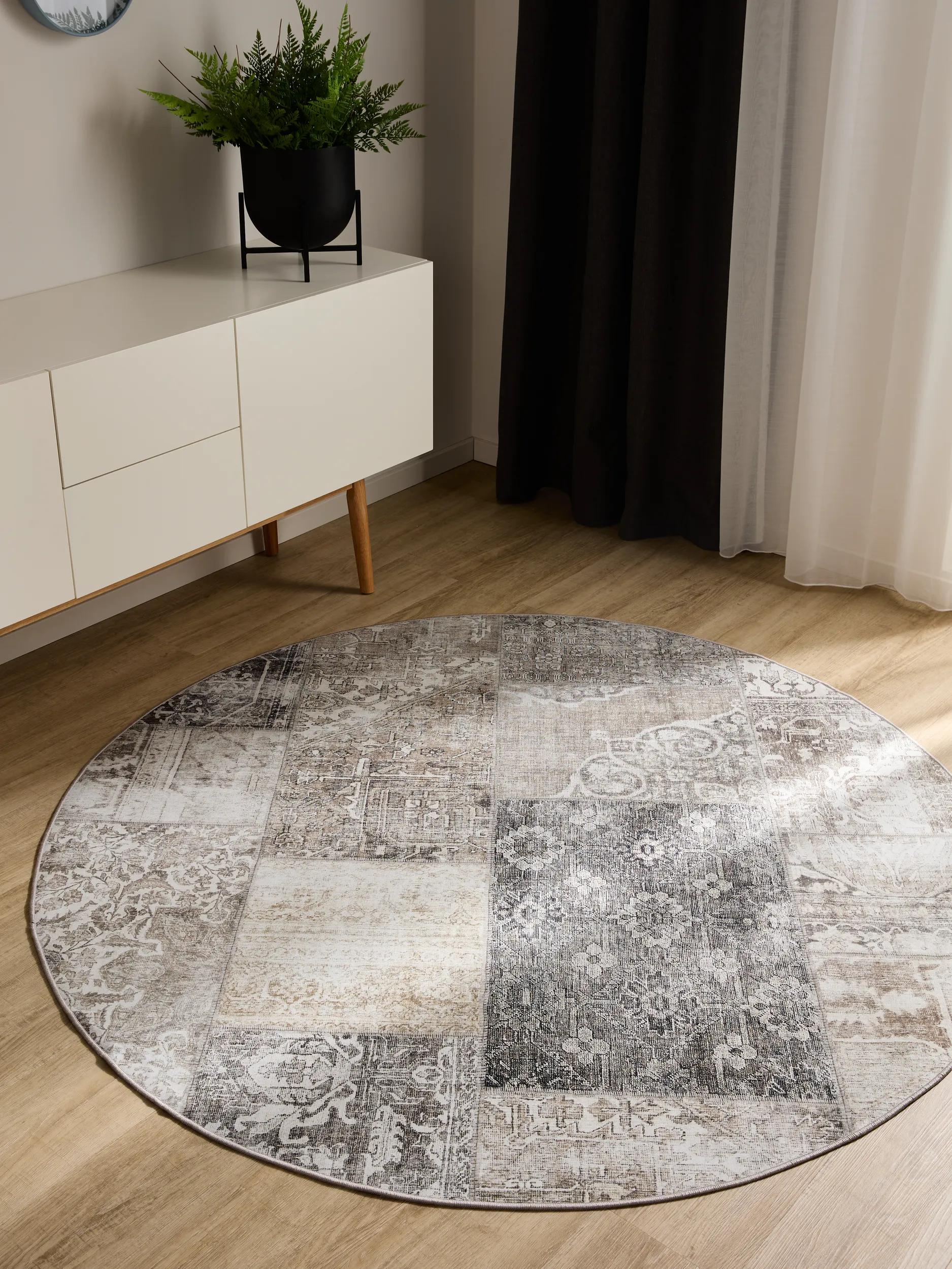 Washable Rug George Grey