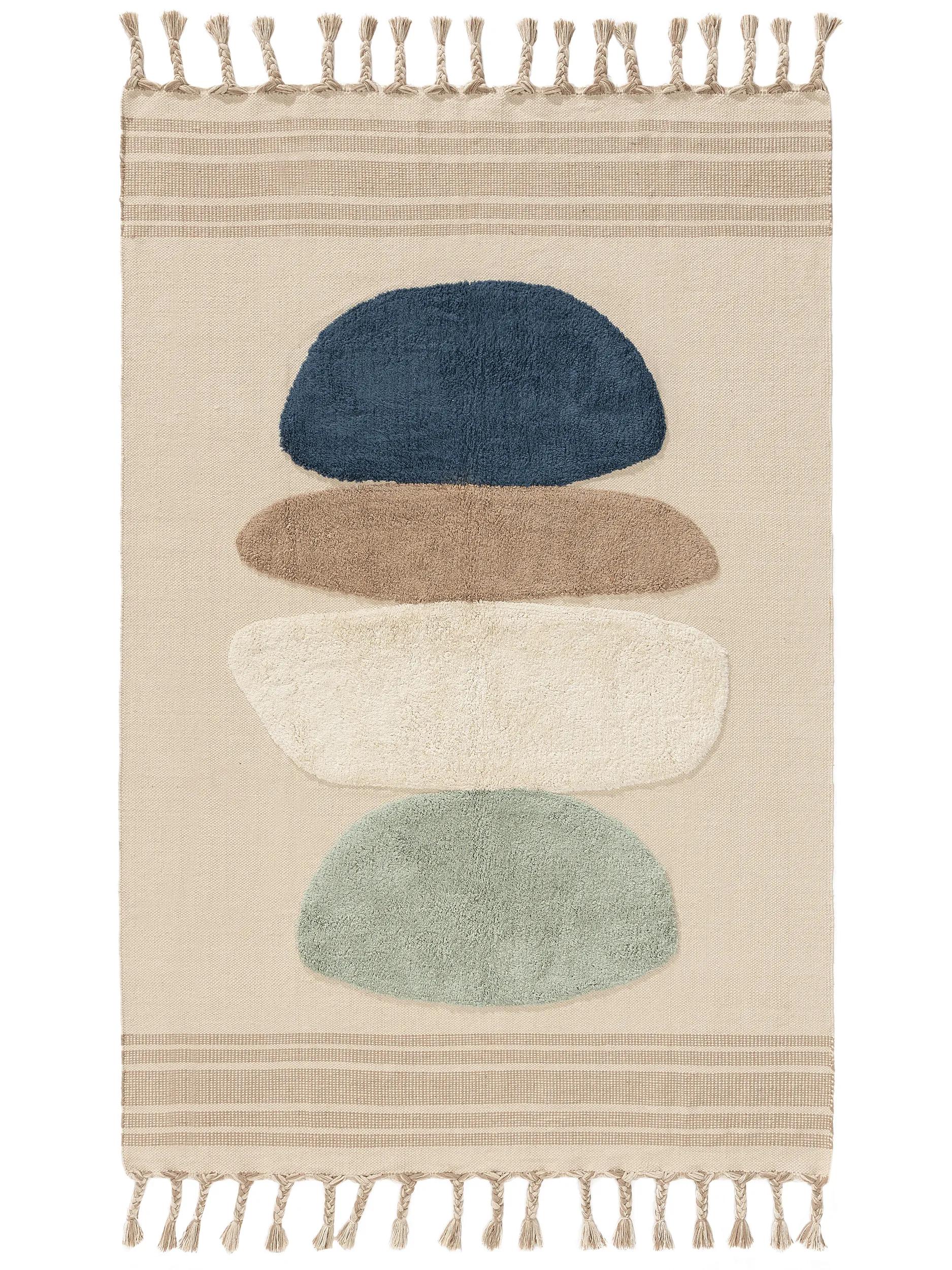 Cotton Rug Gibson Blue