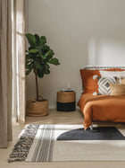 Cotton Rug Gibson Black/White