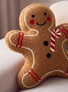 Christmas Cushion Gingerbread Man Brown