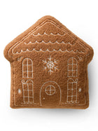 Christmas Cushion Gingerbread House Brown