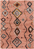 Shaggy rug Gobi Rose