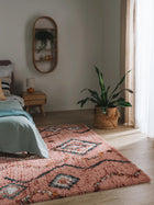 Shaggy rug Gobi Rose