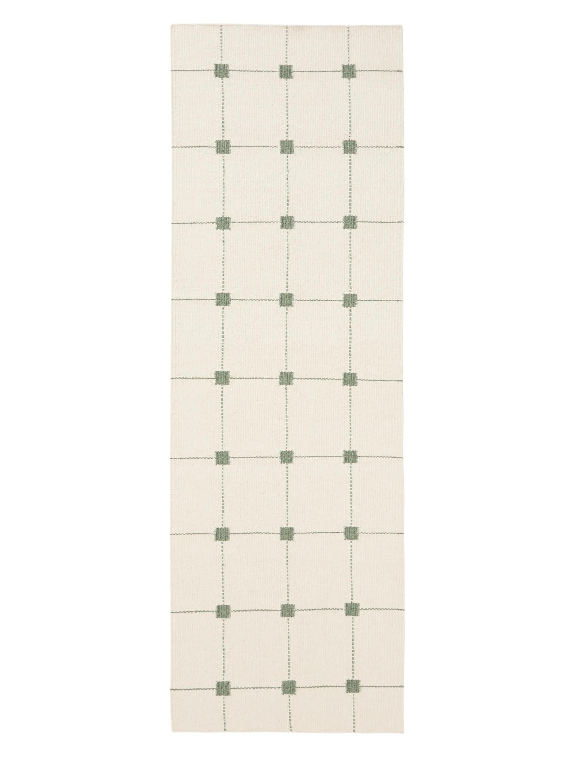 Corredor de Lana Grady Crema/Verde