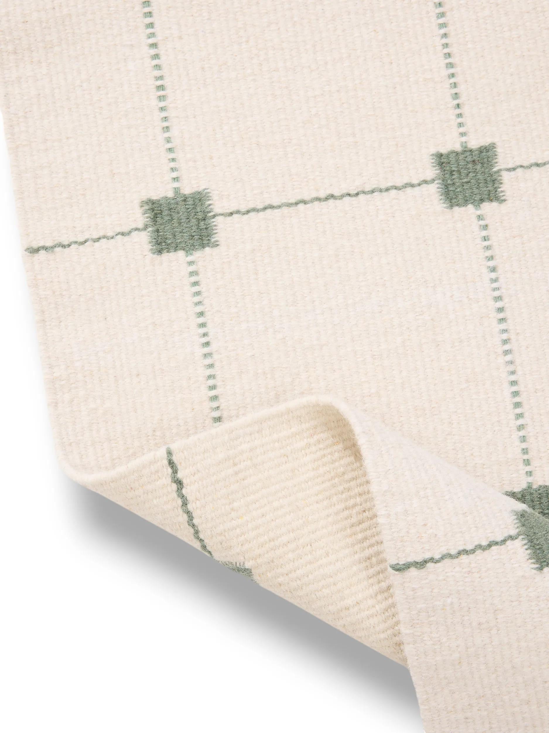 Corredor de Lana Grady Crema/Verde