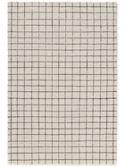 Wool Rug Grid Black/White