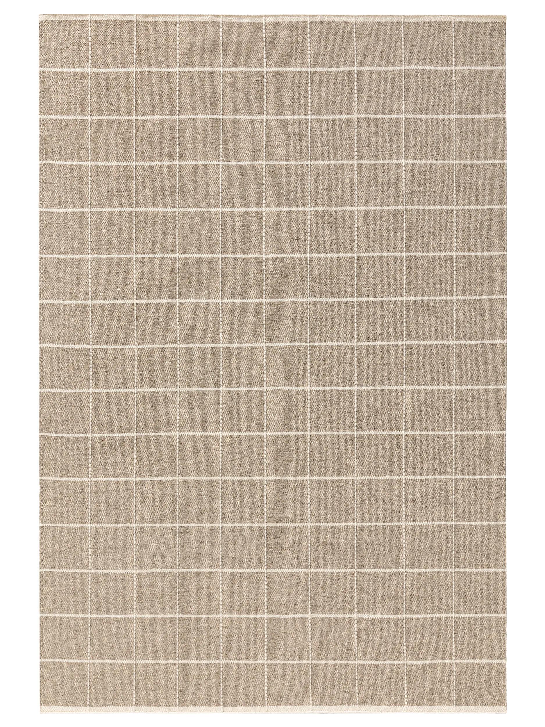 Tapis en laine Gyda taupe