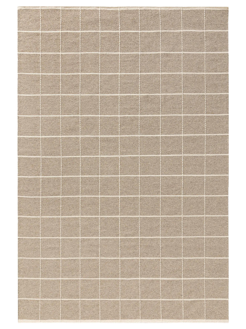 Tapis en laine Gyda taupe
