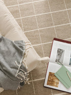 Tapis en laine Gyda taupe