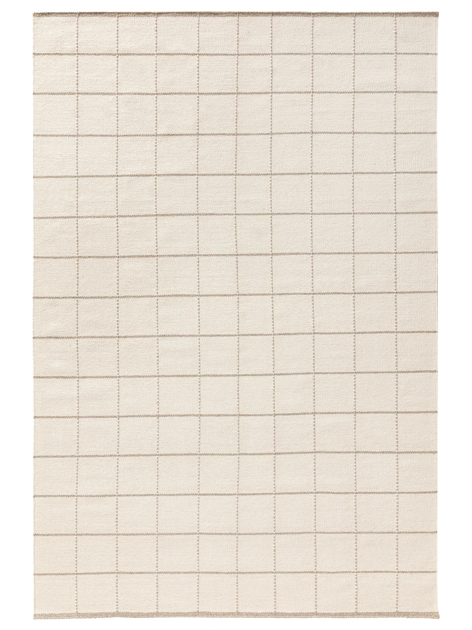 Tapis en laine Gyda crème