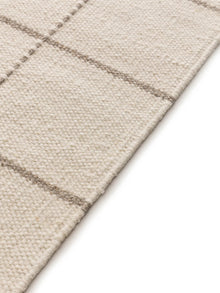 Tapis en laine Gyda crème