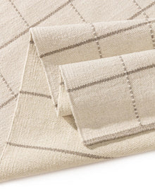 Tapis en laine Gyda crème