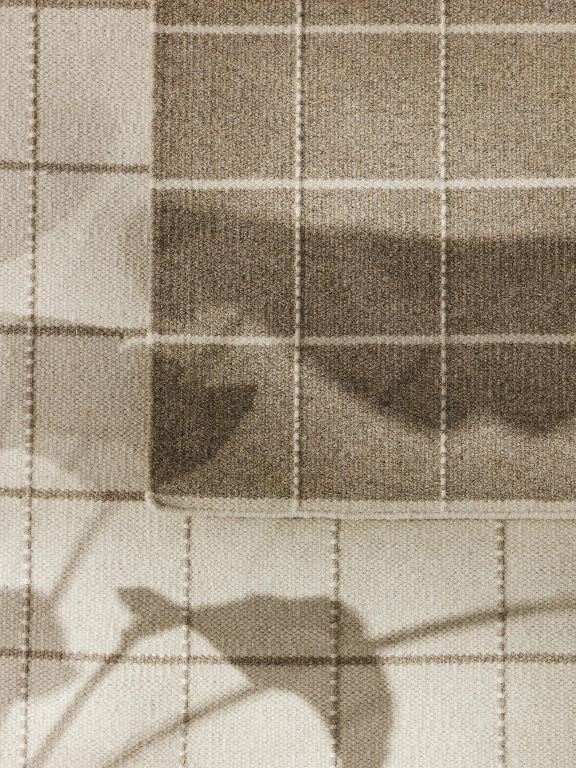 Tapis en laine Gyda crème