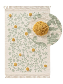 Kids rug Hana Cream/Green