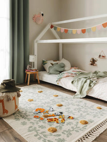 Kids rug Hana Cream/Green