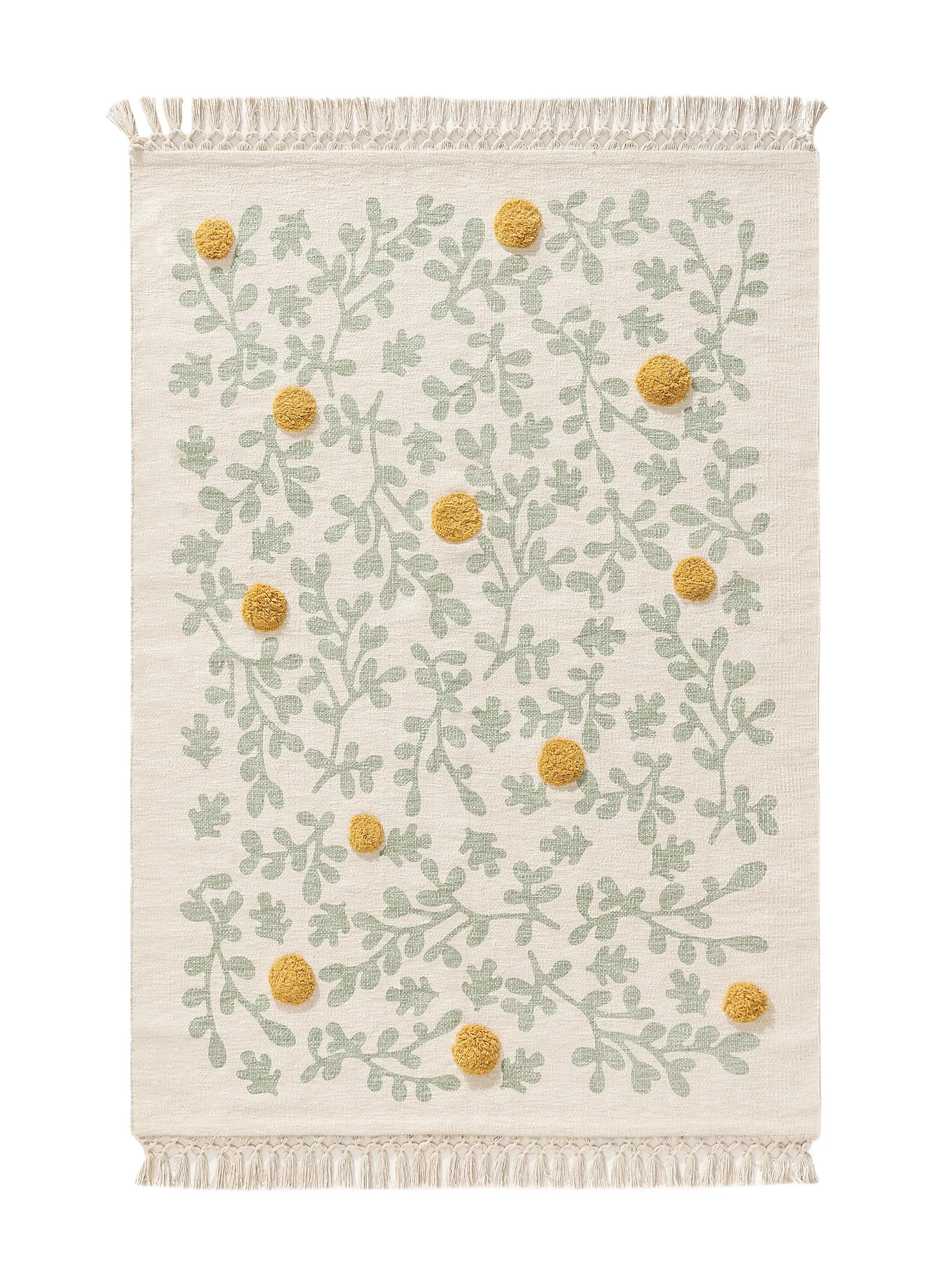 Kids rug Hana Cream/Green