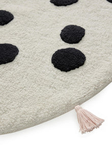 Washable Kids Rug Hannes White/Black