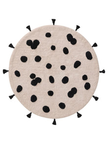 Washable Kids Rug Hannes Pink/Black