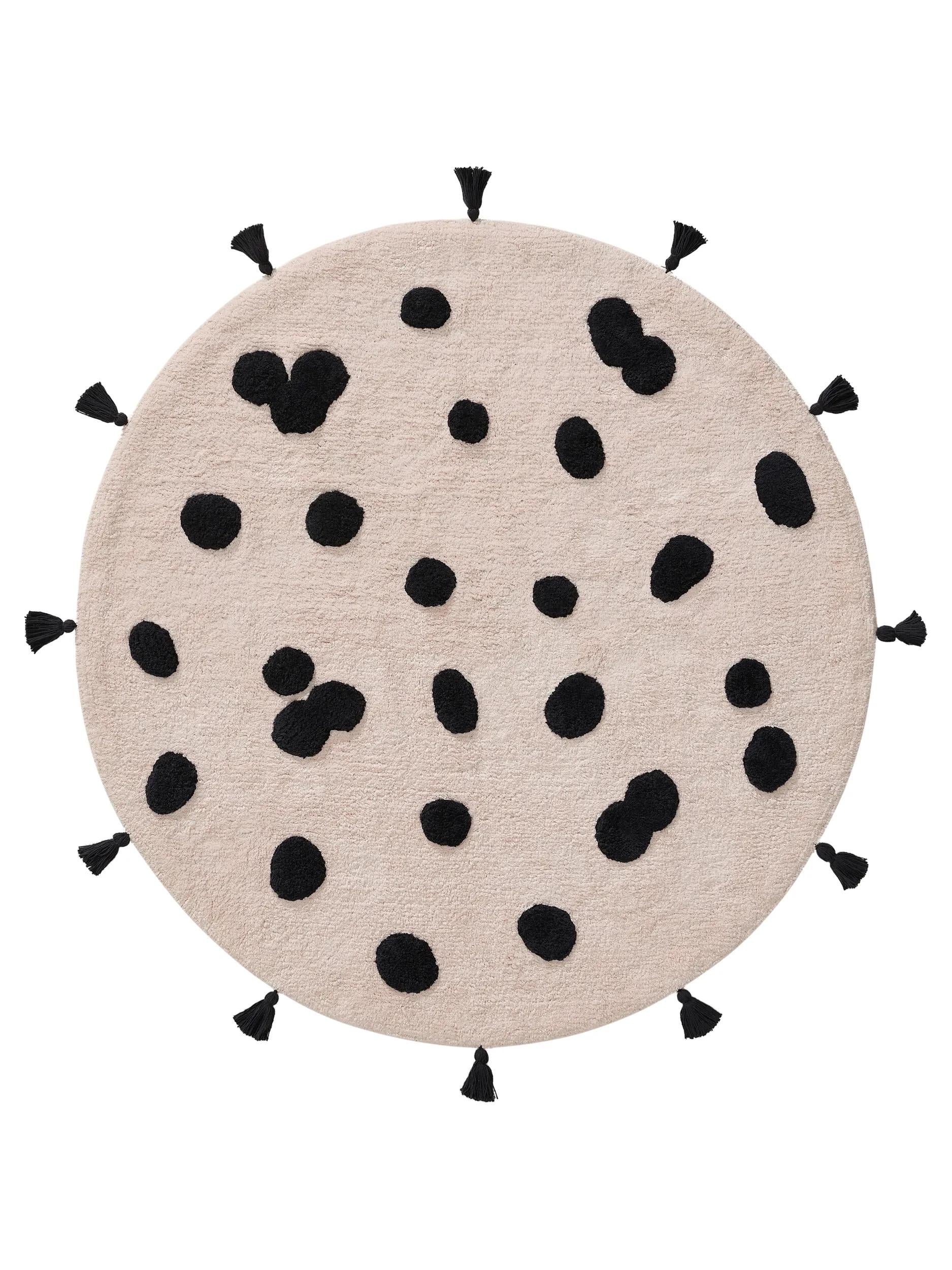 Washable Kids Rug Hannes Pink/Black