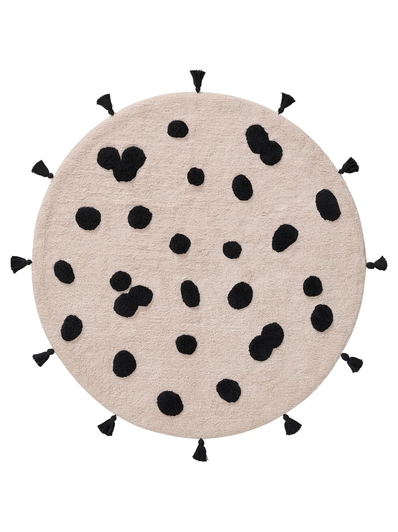 Washable Kids Rug Hannes Pink/Black