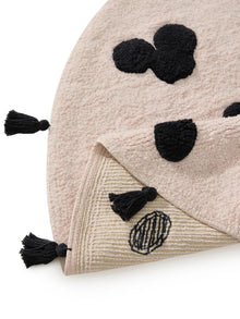 Washable Kids Rug Hannes Pink/Black