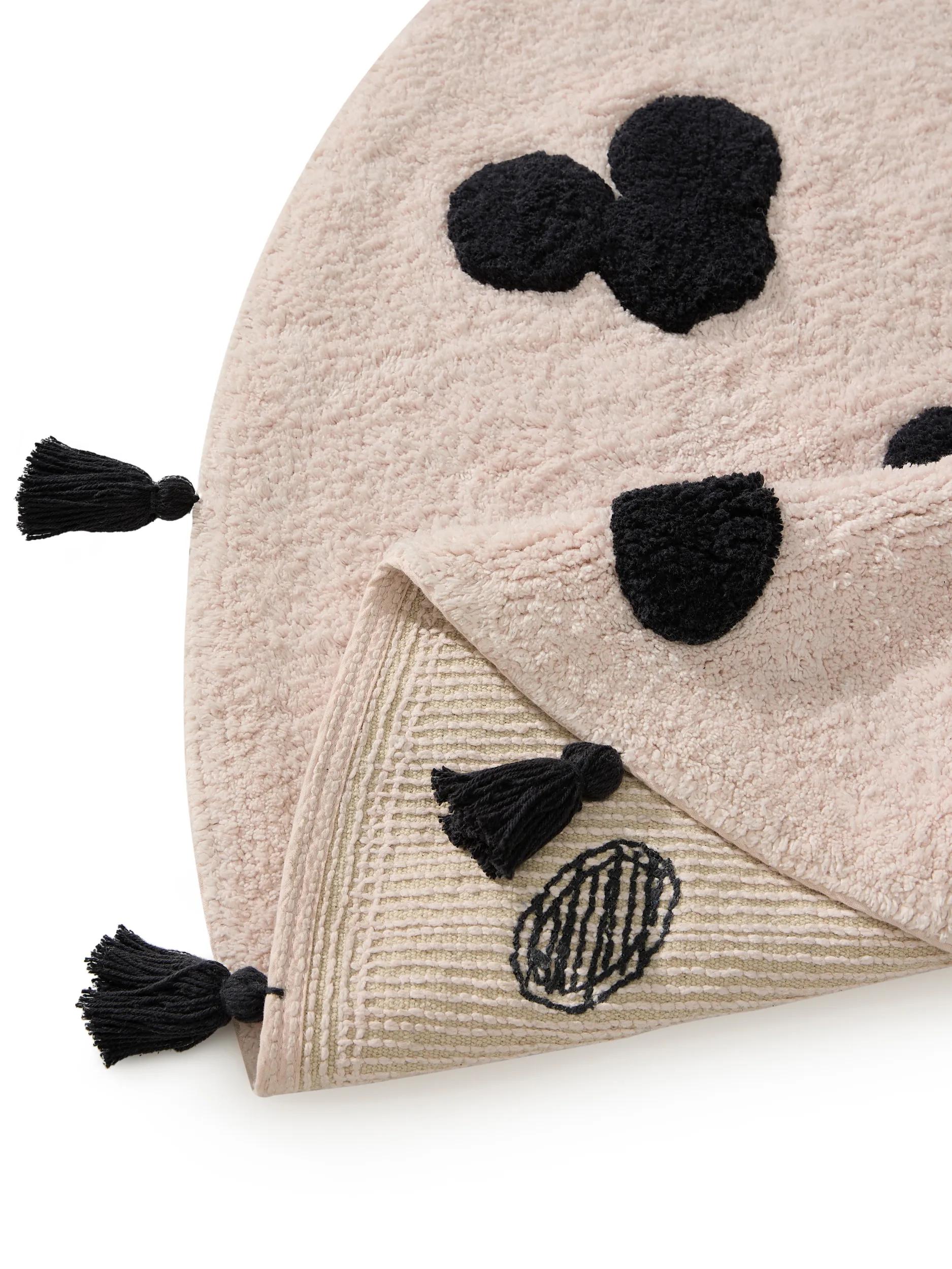 Washable Kids Rug Hannes Pink/Black