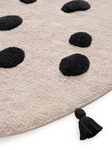 Washable Kids Rug Hannes Pink/Black