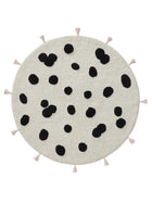 Washable Kids Rug Hannes White/Black