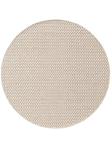 Round Wool Rug Hector Beige