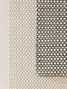Alfombra de lana Hector Beige/Negro