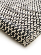 Alfombra de lana Hector Beige/Negro