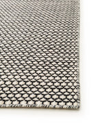 Alfombra de lana Hector Beige/Negro