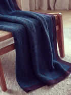 Cotton Blanket Heli Blue