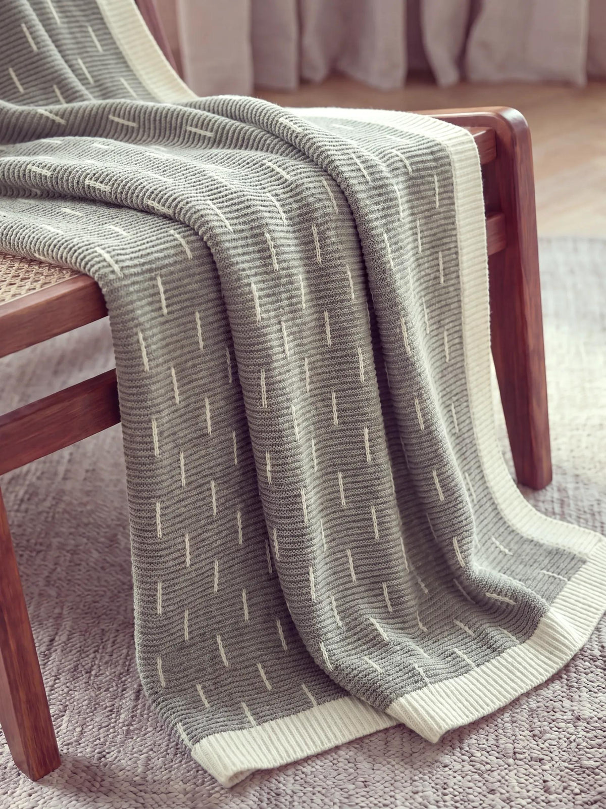 Cotton Blanket Heli Grey