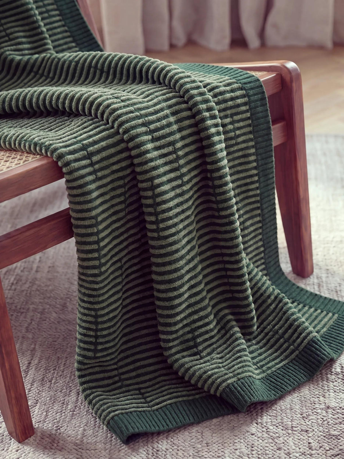 Cotton Blanket Heli Green