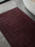 Tapis de bain Helios Bordeaux