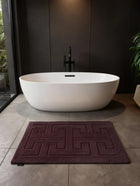 Tapis de bain Helios Bordeaux