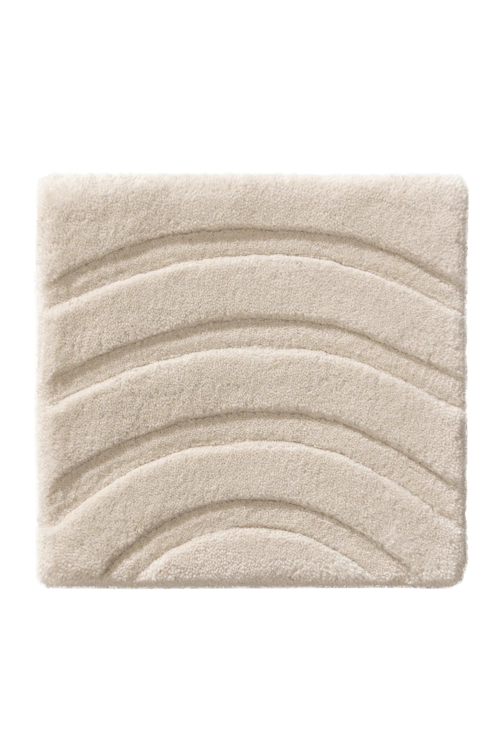 Alfombra de lana Helix crema