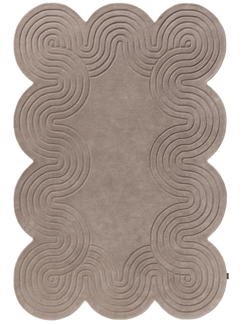 Alfombra de lana Helix Taupe