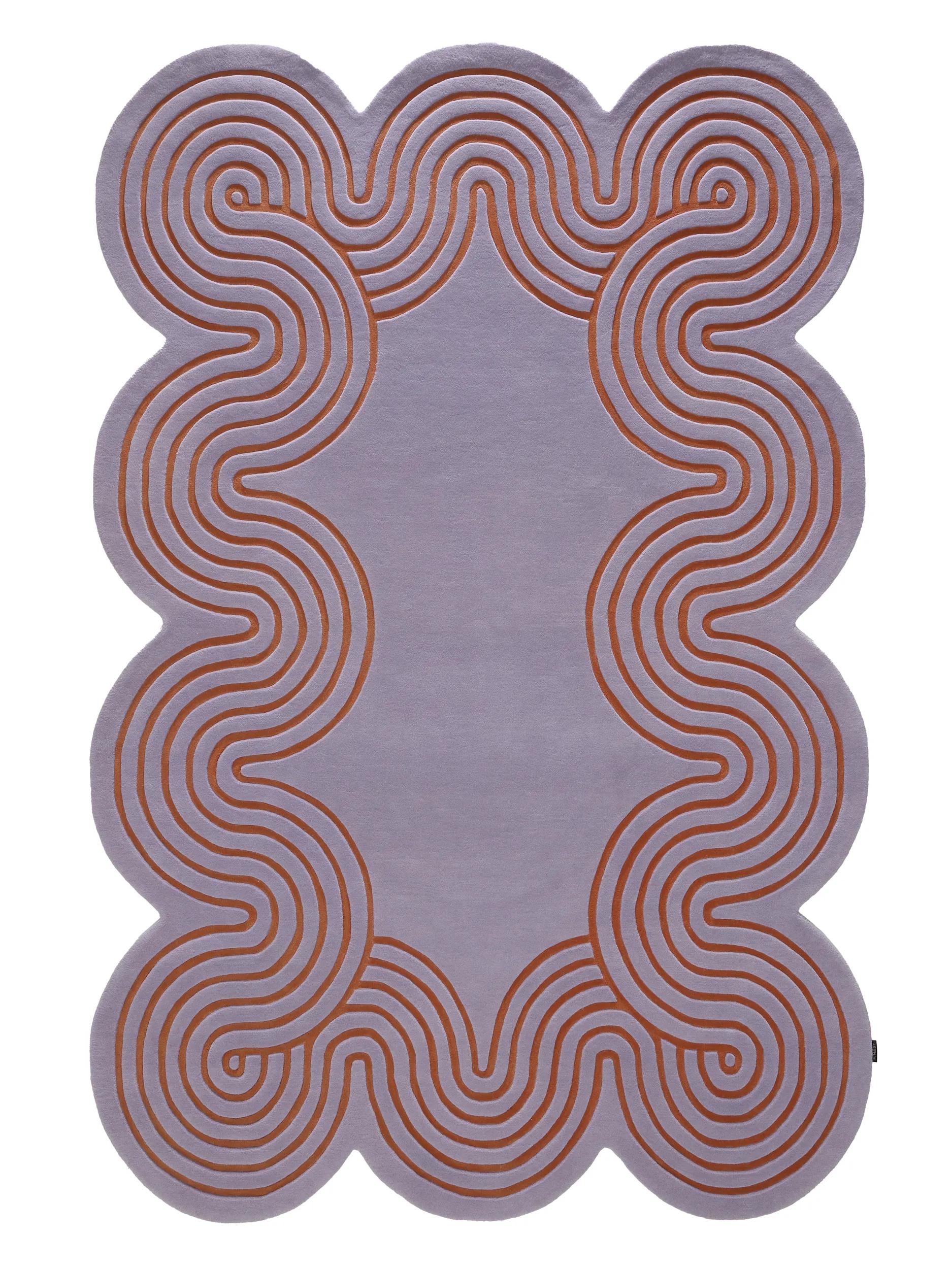 Wool Rug Helix Purple